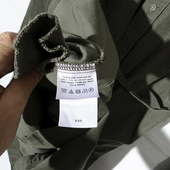 NWT Eddie Bauer Green Button Up Corduroy Shirt Dress w/Belt Women's Tall M - Picture 11 of 16